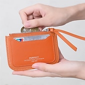 お買い得  カードホルダーとケース-レディースカードバッグ ファッショナブル PU 薄型 ハイエンド ゼロウォレット インスタイル かわいいカードホルダー