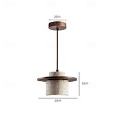 cheap Pendant Lights-20 cm Pendant Lantern Design Geometric Shapes Pendant Light Stone Artistic Style Formal Style Vintage Style Vintage Country 110-120V 220-240V
