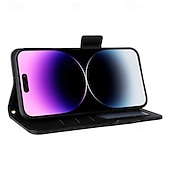 Недорогие Чехлы для iPhone-Чехол для iPhone 16 Pro Max Plus iPhone 15 Pro Max Plus iPhone 14 13 12 11 Pro Max Plus Mini флип-крышка с подставкой магнитная с запястьем ретро TPU PU кожа