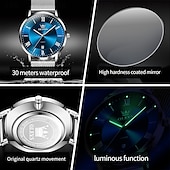 cheap Quartz Watches-OLEVS 5623 Mens Watch Simple Leisure Roman Scale Date Dial Stainless steel Waterproof Quartz Watch Rose Black