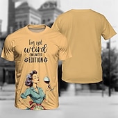preiswerte Oberteile-T-Shirt-Ärmel Retro Poster Retro-Mädchen Grafik Für Herren Erwachsene Maskerade 3D-Druck Urlaub Party