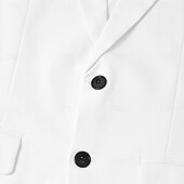 abordables Costumes d&amp;#39;affaires-Costumes de mariage en lin pour hommes blanc bleu ciel été unis ajustement ajusté 3 pièces à simple boutonnage deux boutons