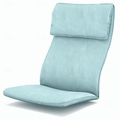 abordables Housse de canapé-Housse de coussin de chaise en coton 100% coton couleur unie avec taie d&#039;oreiller