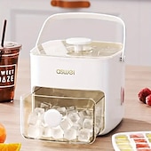 cheap Kitchen Appliances-48 Compartment Easy Lid Ice Cube Dispenser - Large Capacity Double Tier Design Food Grade Plastic Freezer Storage Tray for Whiskey &amp; Cocktails Essential Kitchen Gadgets