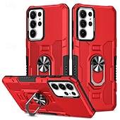 abordables Carcasas Samsung-Funda para teléfono para Samsung Galaxy S24 S23 S22 S21 Ultra Plus A55 A35 A25 A15 5G A34 A54 A73 A53 A33 A23 A13 A72 A52 A32 A22 A12 Cubierta trasera soporte magnético a prueba de golpes retro PC