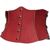 abordables Accessoires et plus-Rétro Vintage Punk &amp; Gothique Médiéval Bustier Sous Poitrine Déguisement Homme Carnaval Mascarade Carnaval Performance Mascarade Adulte Corset