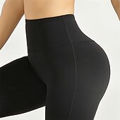 economico Leggings e collant da yoga-Per donna Pantaloni da yoga Leggings da yoga Controllo addominale Sollevamento glutei Vita Alta Yoga Allenamento in Palestra Pilates Collant Nero Blu Reale Grigio scuro Spandex Autunno Gli sport