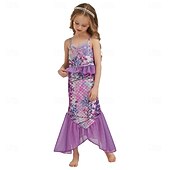 cheap Girls&#039; Costumes-The Little Mermaid Little Mermaid Princess Mermaid Dress Theme Party Costume Cosplay Movie Cosplay for Girls&#039; Kid&#039;s Carnival Masquerade Party Holiday