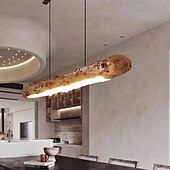 ieftine Lumini pandantive-80 cm Design Lanternă Lumini pandantiv Lemn Lemn Pictate finisaje Epocă LED 110-120V 220-240V