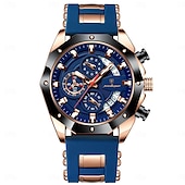cheap Quartz Watches-POEDAGAR Fashion Men Watch Waterproof Luminous Chronograph Date Man Wristwatch Silicone Strap Luxury Sports Men&#039;s Quartz Watches