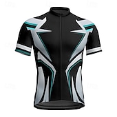 abordables Maillots pour hommes-Homme Maillot Velo Cyclisme Manche Courte Cyclisme Tee-shirt Maillot avec 3 poches arrière VTT Vélo tout terrain Respirable Séchage rapide Conception anatomique Mèche Rouge Bleu Bleu Ciel Des sports