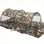 cheap Outdoor Activity-Portable Camouflage Mosquito Net Tent Easy Installation Sunshade and Insect Proof Waterproof Fabric Suitable for Outdoor Travel