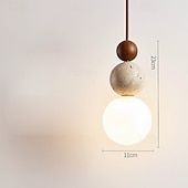 economico Luci a sospensione-23 cm Design Circolare/Tondo Design di Lanterna a Sospensione Lampada a sospensione Pietra Vetro Stile Artistico Stile Vintage Stile Classico Vintage Rustico 110-120V 220-240V
