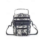 cheap Men&#039;s Bags-Men&#039;s Multifunctional Digital Camouflage Shoulder Bag with Multiple Pockets - Tactical Style for Outdoor Enthusiasts Hiking, Traveling and Daily Use White Black Green