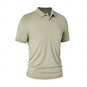 preiswerte Herren Elite Polo-Herren Polo Strick-Polopullover Formell Arbeit Umlegekragen Kurzarm Einfarbig Button-Down Frühling Wein Dunkelgrau Schwarz Weiß Hellgrün Khaki Polo