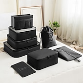 voordelige bagage- en reisopslag-compressie packing cubes voor het opbergen van reisbagage en rugzakorganizers ruimtebespaarders, digitale, toiletartikelen en make-up organizers, kleding, schoenen, reistassensets