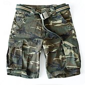 economico Classico-Per uomo Pantaloncini cargo Pantaloncini mimetici Shorts Pantaloncini Estivi Multi-tasche Tasca con Patta Semplice Mimetico Comodità Indossabile Lunghezza al ginocchio All&#039;aperto Sport Quotidiano