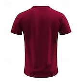 abordables Camiseta informal tipo henley-Hombre Camiseta con botones Camiseta Henley Shirt Tee Manga Corta Henley Verano Primavera Plano Moda Design Básico Jacquard Vacaciones Calle Noche Negro Blanco Rojo Camiseta superior para hombre