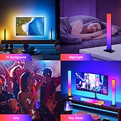 رخيصةأون مصباح السرير-شريط إضاءة ذكي LED لغرفة الألعاب ومصباح تلفزيوني بإضاءة خلفية ذكية لغرفة النوم وغرفة المعيشة