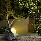 billiga Utomhusspotlights-led solenergi utomhusljus spotlights bärbar vattentät led varmvit/vit spotlight landskapssimulering stenljus för trottoar innergård gräsmatta belysning 1st