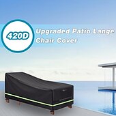 baratos Capa à prova d&#039;água-capa para espreguiçadeira de pátio, capas para espreguiçadeiras pretas à prova d&#039;água com faixa reflexiva, capas para espreguiçadeiras de piscina ao ar livre para uso externo