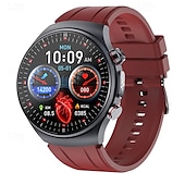 abordables Montres connectées-iMosi ET488 Montre intelligente 1.43 pouce Smartwatch Montre Connectée Bluetooth ECG+PPG Surveillance de la température Podomètre Compatible avec Android iOS Femmes Hommes Appels Mains Libres Étanche