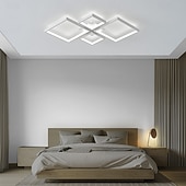 ieftine Lumini Reglabile-4-Light 73*45/95*68 cm Intensitate Luminoasă Reglabilă Proiectare cluster Forme geometrice Lumini de Tavan Metal Aluminiu silicagel Geometric minimalist Pictate finisaje Negru Modern 110-120V 220-240V