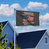 ieftine Steaguri de grădină, banner-Steag patriotic 4 iulie Exterior Interior cu gromete Ziua Independenței Decoruri pentru curte și grădină americană Banner semn de sărbătoare