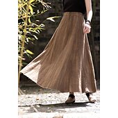 cheap Bottoms-Retro Vintage Medieval Skirt Women&#039;s Masquerade Casual Daily Adults&#039; Skirt