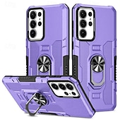 abordables Carcasas Samsung-Funda para teléfono para Samsung Galaxy S24 S23 S22 S21 Ultra Plus A55 A35 A25 A15 5G A34 A54 A73 A53 A33 A23 A13 A72 A52 A32 A22 A12 Cubierta trasera soporte magnético a prueba de golpes retro PC
