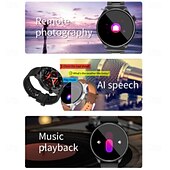 abordables Relojes inteligentes-696 SK32 Reloj inteligente 1.58 pulgada Smartwatch Reloj elegante Bluetooth ECG + PPG Podómetro Recordatorio de Llamadas Compatible con Android iOS Mujer Hombre Llamadas con Manos Libres Recordatorio