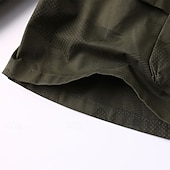 preiswerte Klassiker-Herren Cargo-Shorts Camping-Shorts Shorts mit Camouflage-Muster Wander-Shorts Elastischer Bund Gerader Schnitt 6 Taschen Einfach Tarnung Feuchtigkeitsableitend tragbar Knielang Outdoor Lässig Täglich
