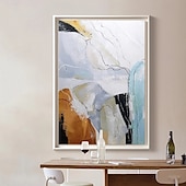 economico Quadri astratti-grande dipinto a olio fatto a mano bianco grigio e nero dipinto 3d dipinto astratto strutturato fatto a mano dipinto a olio moderno dipinto a mano arte moderna da parete decorazione arte