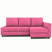 baratos Cobertura de Sofa-Capa de Sofá 100% Algodão com Armazenamento Capas de Sofá-Cama Acolchoadas Cor Sólida