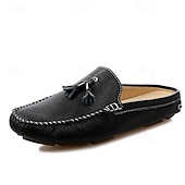 ieftine sandală de rochie-mocasini pentru bărbați din piele naturală – pantofi de șofer clasici cu ciucuri, mocasini casual confortabili pentru afaceri și purtare zilnică