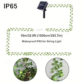 preiswerte Solarschulenleuchten-10m-100 LED-Perlen Solarleuchten für den Außenbereich Klettertiger Kupferdraht Lichterkette Innenhof Garten Hochzeit Party Balkon Festival Atmosphäre dekorative Lichterkette