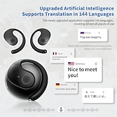 baratos Auriculares de Telefone &amp; Escritório-BY01 Fone de ouvido sem fio True TWS Gancho para Orelha Bluetooth 5.3 Estéreo O som ao Redor Cancelamento de ruído ambiental ENC para Apple Samsung Huawei Xiaomi MI Uso Diário Cooper Caminhada Celular