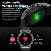 お買い得  スマートウォッチ-696 DM51 スマートウォッチ 1.43 インチ スマート·ウォッチ ブルートゥース ECG + PPG 歩数計 着信通知 と互換性があります Android iOS 女性 男性 ハンドフリーコール メッセージ受信通知 IP 67 51mmウォッチケース