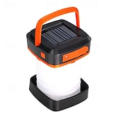 abordables Luces y linternas para acampar-Luces LED solares exteriores linternas de camping solares plegables linternas linternas de mano LED recargables por USB lámpara a prueba de agua y portátil para camping emergencias apagones huracanes