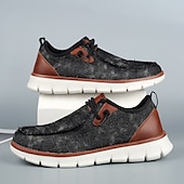 baratos Ténis para Homem-tênis masculino moderno slip-on, malha cinza com sola acolchoada, conforto leve para uso diário