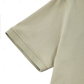 preiswerte Herren Elite Polo-Herren Polo Strick-Polopullover Formell Arbeit Umlegekragen Kurzarm Einfarbig Button-Down Frühling Wein Dunkelgrau Schwarz Weiß Hellgrün Khaki Polo