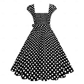 cheap Dresses-1950s Retro Vintage Rockabilly Dress Swing Dress Polka dots Fancy Dress Women's Carnival Masquerade Daily Wear Bachelorette Party Adults' Dress Homecoming Dresses