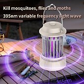 voordelige Elektrische vliegenmepper-tweekleurige camping elektrische muggenlamp draagbare sfeerlamp 1200 mAh