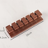 cheap Storage &amp; Organization-Walnut Wood Cable Organizer, Desk Cord Management Clip, Headphone Wire Holder, Solid Wood Cable Clamp for USB Charging Cables, Power Cords, Office and Home Wire Storage