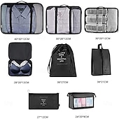 cheap Luggage &amp; Travel Storage-8-Piece Compression Packing Cubes Set for Travel, Luggage Organizer, Clothing and Accessories Sorting Storage Bags, Suitcase Organizing Set for Efficient Packing