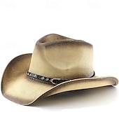 levne Klobouk Fedora-Pánské Sluneční klobouk Kovbojský klobouk Krémová Světlá růžová Slaměný provaz Retro styl Módní 18. století Denní Tématický večírek Plná / Jednobarevná Proti sluci cosplay