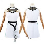 olcso Anime kosztümök-Genshin hatás Igen Miko Anime Szerepjáték Jelmezek Felszerelések Szerepjáték Parókák Cosplay öltönyök Szerepjáték Parókák Farsang Álarcos mulatság Teljesítmény Parti Kabát Ruha Még több kiegészítő