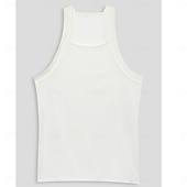 cheap Tank Tops-Men's Tank Top Vest Top Undershirt Muscle Shirt Sleeveless Square Summer Plain Fashion Streetwear Bodybuilding Fitness Ribbed Beach Homewear White Top Tee for Men