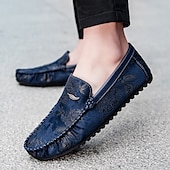 abordables Chaussures sans lacets &amp; mocassins-Mocassins brodés de fleurs pour hommes en daim jaune - des chaussures élégantes à enfiler parfaites pour les sorties décontractées et les événements artistiques