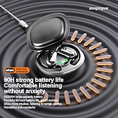 お買い得  ビジネスヘッドセット-Bluetoothヘッドセット リアルタイム翻訳ヘッドセット 音楽通話 144言語翻訳 タッチヘッドセット AI翻訳ヘッドセット 長期スポーツ ノイズキャンセリング 防水 LEDデジタルディスプレイ